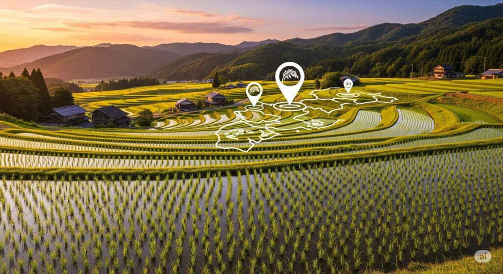 お米の産地