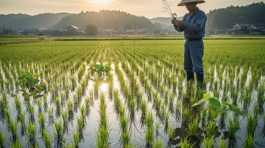 【農家必見】田んぼの雑草種類と見分け方｜効果的な対策と抑制方法